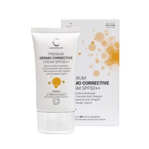 Clinicare koreguojamasis kremas SPF50++ su spalva (medium)